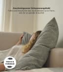 mokebo Sofakissen Das Anschmiegsame Cordstoff Beige XXL Bild 4