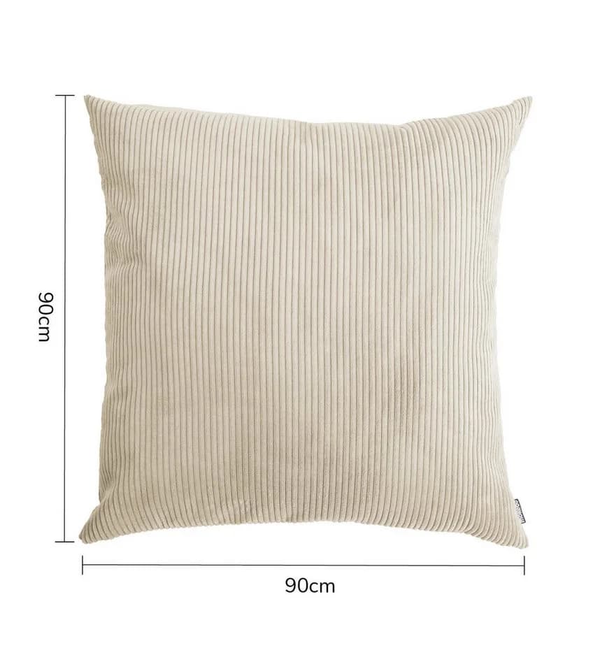 mokebo Sofakissen Das Anschmiegsame Cordstoff Beige XXL - Bild 5