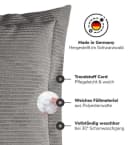 mokebo Sofakissen Das Wölkchen Cord Anthrazit Bild 3
