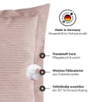 mokebo Sofakissen Das Wölkchen Rosa Cordstoff Bild 3