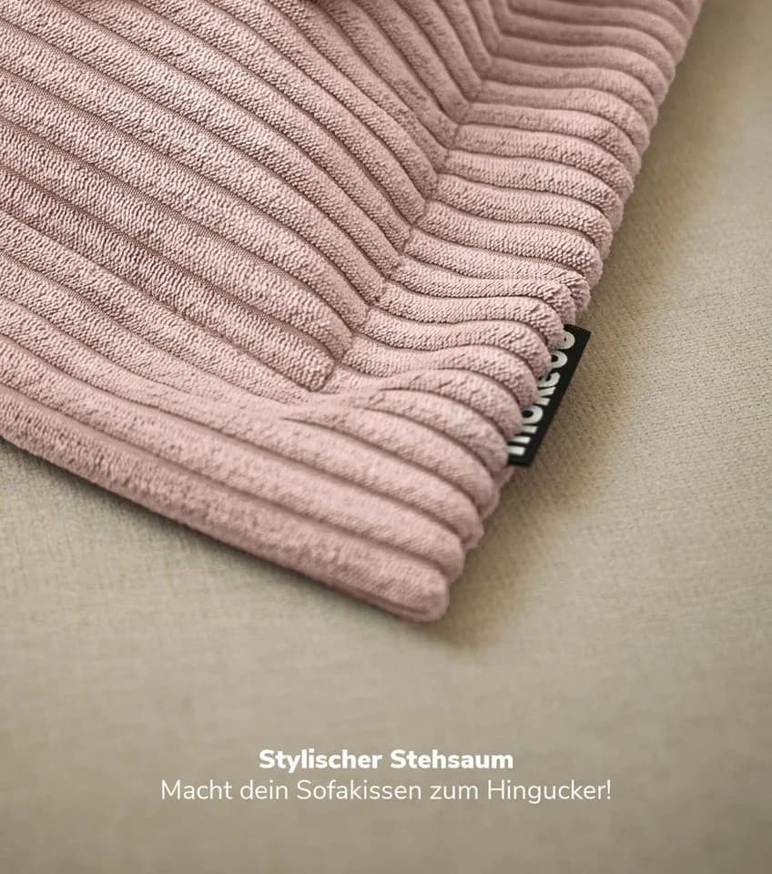 mokebo Sofakissen Das Wölkchen Rosa Cordstoff - Bild 4
