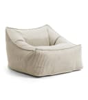 mokebo Sitzsack Der Lümmel Beige Cordstoff mit Armlehnen Bild 1