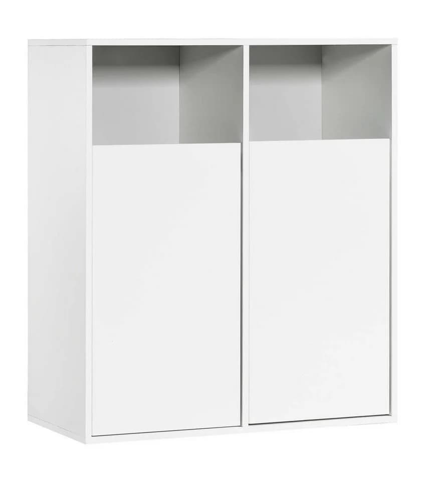 mokebo Wäscheschrank Der Wäschehüter 2-türig Weiß Magnetverschluss - Bild 2