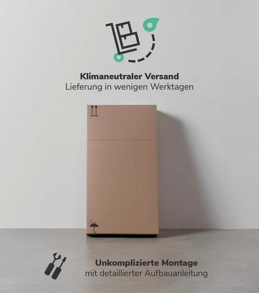 mokebo Midischrank Der Matrose Anthrazit Schwarz Holzwerkstoff - Bild 4