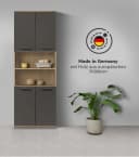 mokebo Hochschrank Der Kapitän Eiche Modern Badschrank Bild 3
