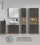 mokebo Hochschrank Der Kapitän Eiche Modern Badschrank Bild 5