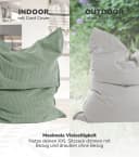 mokebo Sitzsack Cover Cord Grau Bean Bag Hülle Bild 1