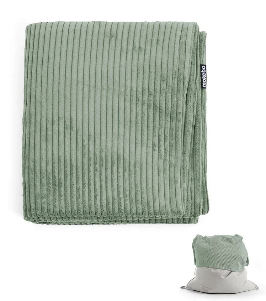 mokebo Sitzsack Cover Cord Grau Bean Bag Hülle - Bild 2