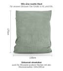 mokebo Sitzsack Cover Cord Grau Bean Bag Hülle Bild 5