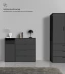mokebo Wäscheschrank Der Wäschehüter 1-türig Schwarz Bild 4