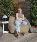 mokebo Sitzsack Sunnyboy Outdoor Beige mit Armlehnen Bild 5