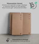 mokebo Kleiderschrank Weiß 2-türig mit Schubladen Bild 5