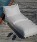 mokebo Sitzsack Summerdream Outdoor Lichtgrau mit Schutzhülle Bild 4