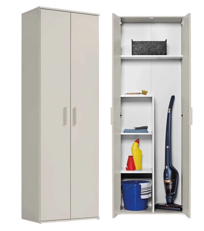mokebo Mehrzweckschrank Der Lange 60x180 cm mit Staubsaugerfach - Bild 2