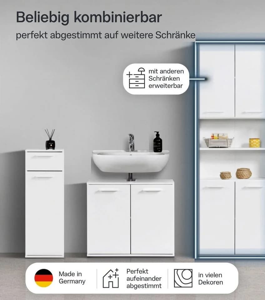 mokebo Hochschrank Der Kapitän Beige-Grau - Bild 3
