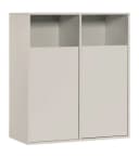 mokebo Wäscheschrank Der Wäschehüter 2-türig Beige Grau Bild 2