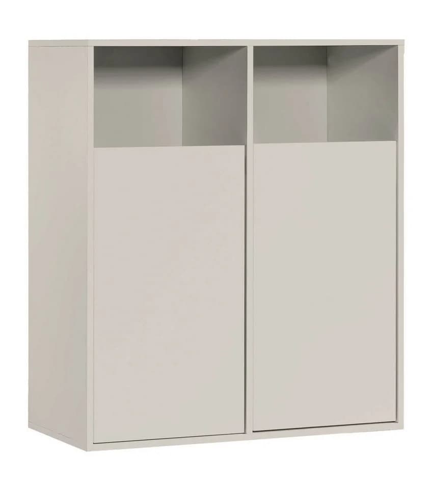 mokebo Wäscheschrank Der Wäschehüter 2-türig Beige Grau - Bild 2