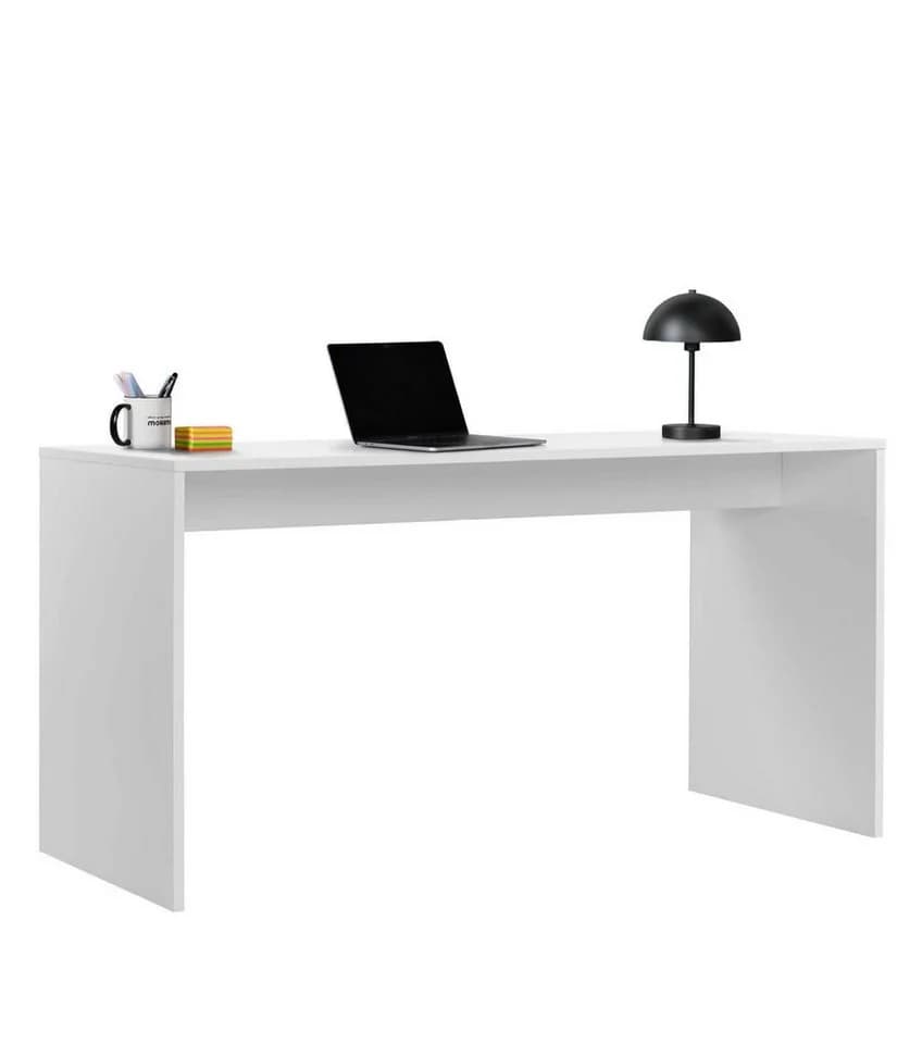 mokebo Schreibtisch Der Produktive Bürotisch Arbeitstisch Kinderschreibtisch oder PC Tisch in Weiß - Bild 2