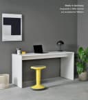 mokebo Schreibtisch Der Produktive Bürotisch Arbeitstisch Kinderschreibtisch oder PC Tisch in Weiß Bild 4