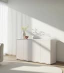 mokebo Sideboard Die Horizontale, Wohnzimmerschrank, Kommode, Beistellschrank, Anrichte in Greige Bild 1