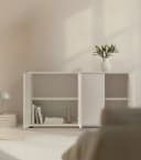 mokebo Sideboard Die Horizontale, Wohnzimmerschrank, Kommode, Beistellschrank, Anrichte in Greige Bild 4