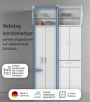 mokebo Mehrzweckschrank Aktenschrank Weiß Bild 3