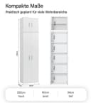 mokebo Mehrzweckschrank Aktenschrank Weiß Bild 4