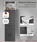 mokebo Mehrzweckschrank Der Extralange Anthrazit Made in Germany Bild 1