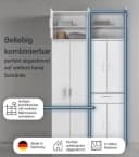 mokebo Mehrzweckschrank Der Extralange Anthrazit Made in Germany Bild 3