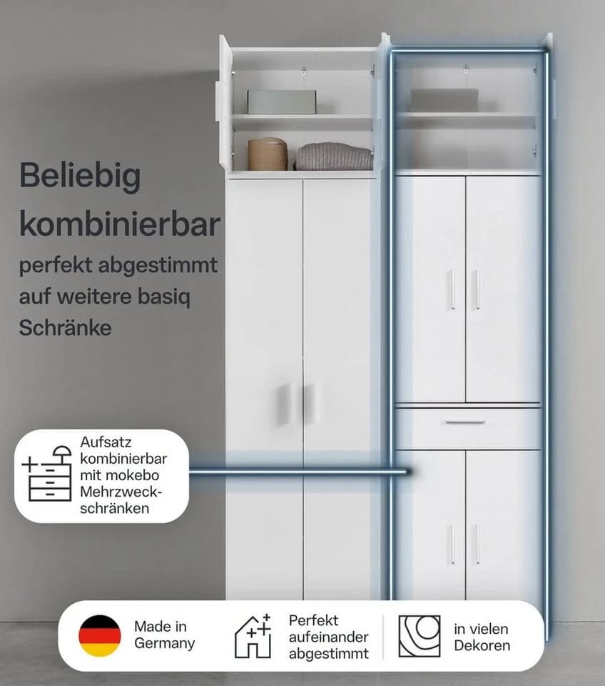mokebo Mehrzweckschrank Der Extralange Anthrazit Made in Germany - Bild 3