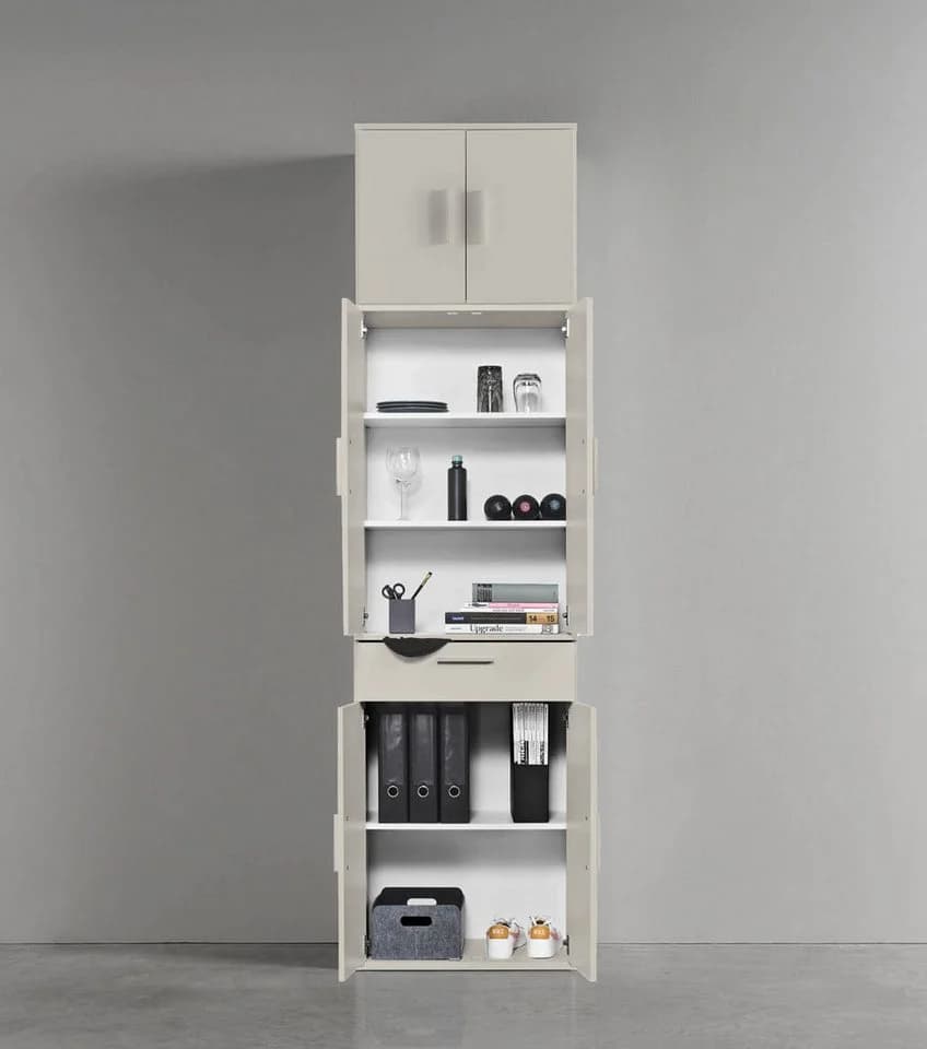 mokebo Mehrzweckschrank Extralange Beige Aktenschrank - Bild 5