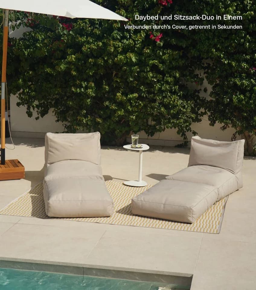 mokebo Sitzsack Outdoor Lounge 'Das Daybed' Sand - Bild 4
