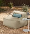mokebo Sitzsack Sunnyboy mit Hocker Outdoor Beanbag Sand Bild 3