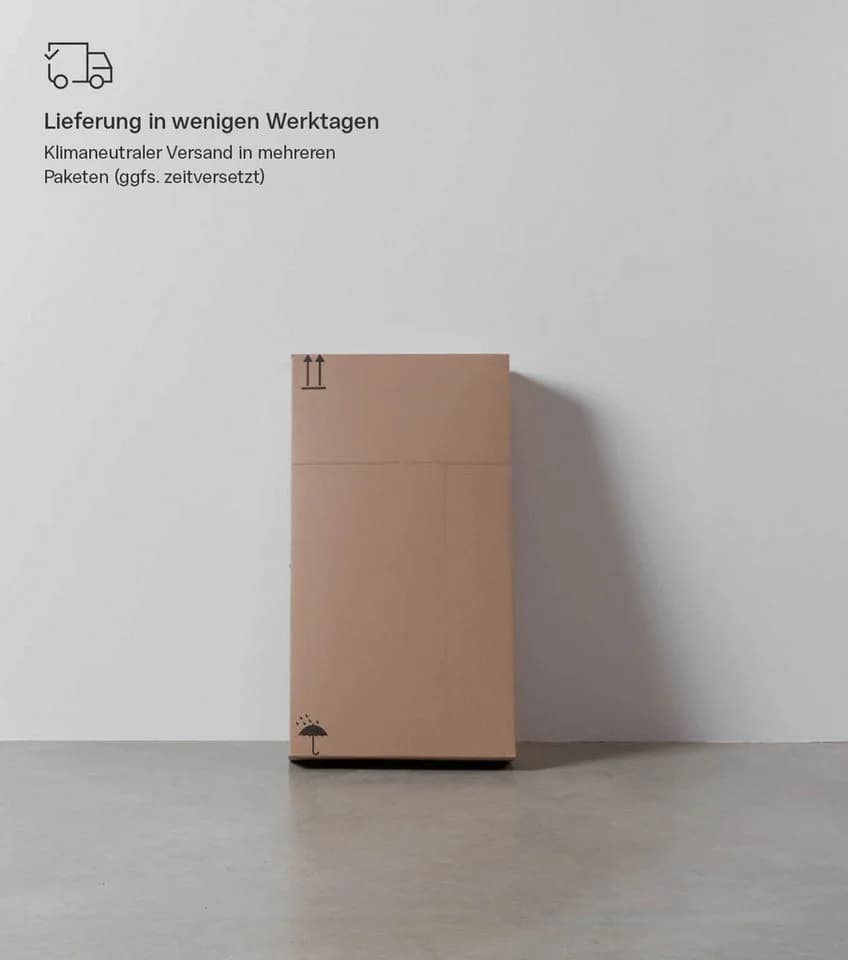 mokebo Wäscheschrank Der Wäschehüter 1-türig Beige Grau - Bild 4