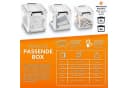 tillvex Aufbewahrungsbox mit Deckel, Kunststoff, 4er Set, transparent Bild 4