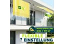 tillvex Klemmmarkise mit LED-Lichterkette Gelb/Weiß Bild 1