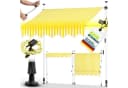 tillvex Klemmmarkise mit LED-Lichterkette Gelb/Weiß Bild 2