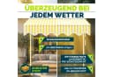 tillvex Klemmmarkise mit LED-Lichterkette Gelb/Weiß Bild 4