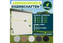 tillvex Senkrechtmarkise Beige Aluminium Sichtschutz mit Handkurbel Bild 4