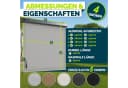 tillvex Senkrechtmarkise Grau Aluminium Wasserfest Balkonrollo Bild 4