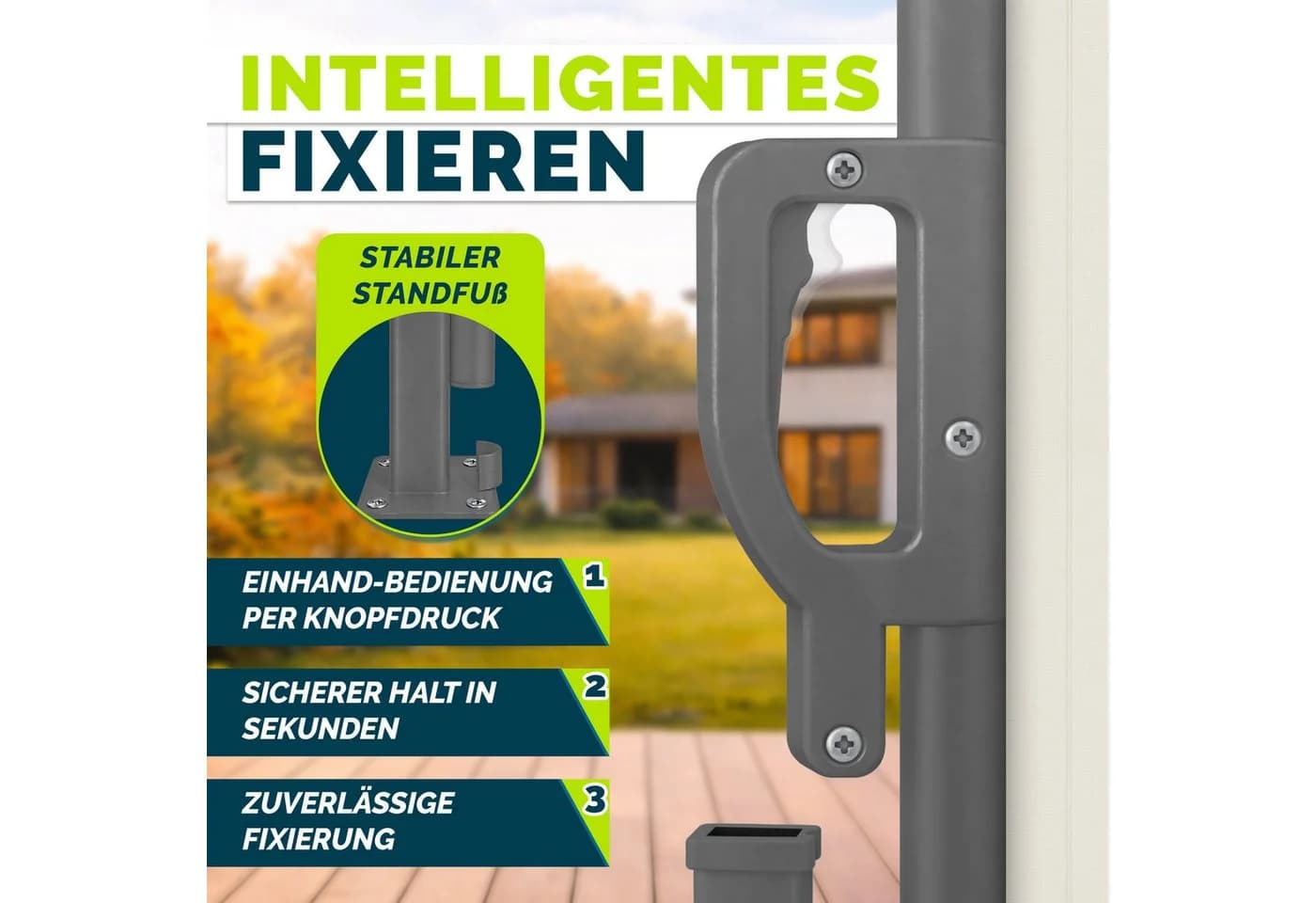 tillvex Seitenmarkise ausziehbar Markise Wandmarkise Sichtschutz - Bild 3