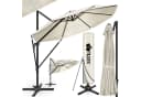 tillvex Sonnenschirm 330 cm Aluminium Beige 6-fach Verstellbar Bild 2