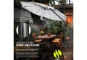 tillvex Sonnenschirm 330 cm Grau Aluminium mit LED & Solar Bild 4