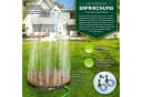 tillvex Gartendusche Outdoor Aluminium WPC Anthrazit Fußrad Bild 3