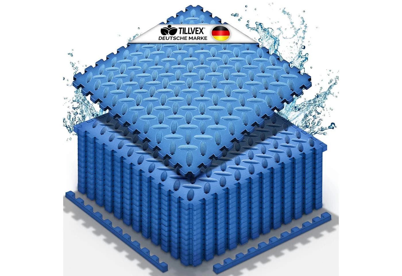 tillvex Pool Bodenschutzmatte Blau EVA-Schaum - Bild 2
