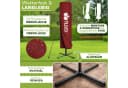 tillvex Sonnenschirm Ampelschirm LED Solar Rot Aluminium Bild 4