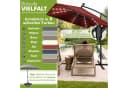 tillvex Sonnenschirm Ampelschirm LED Solar Rot Aluminium Bild 5