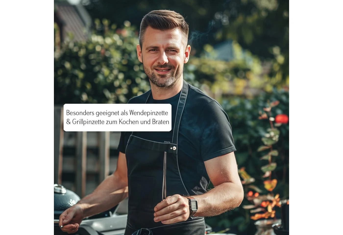 May Kochpinzette Edelstahl 30 cm – Vielseitige Grill- & Küchenpinzette
