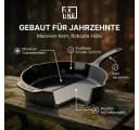 FIXLINE Bratpfanne 28cm Emailliert Gusseisen Black Forest Edition Schwarz Bild 5
