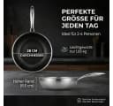 FIXLINE Wok Pfanne 28cm BLACK FOREST Edition Kratzfest Edelstahl Bild 3